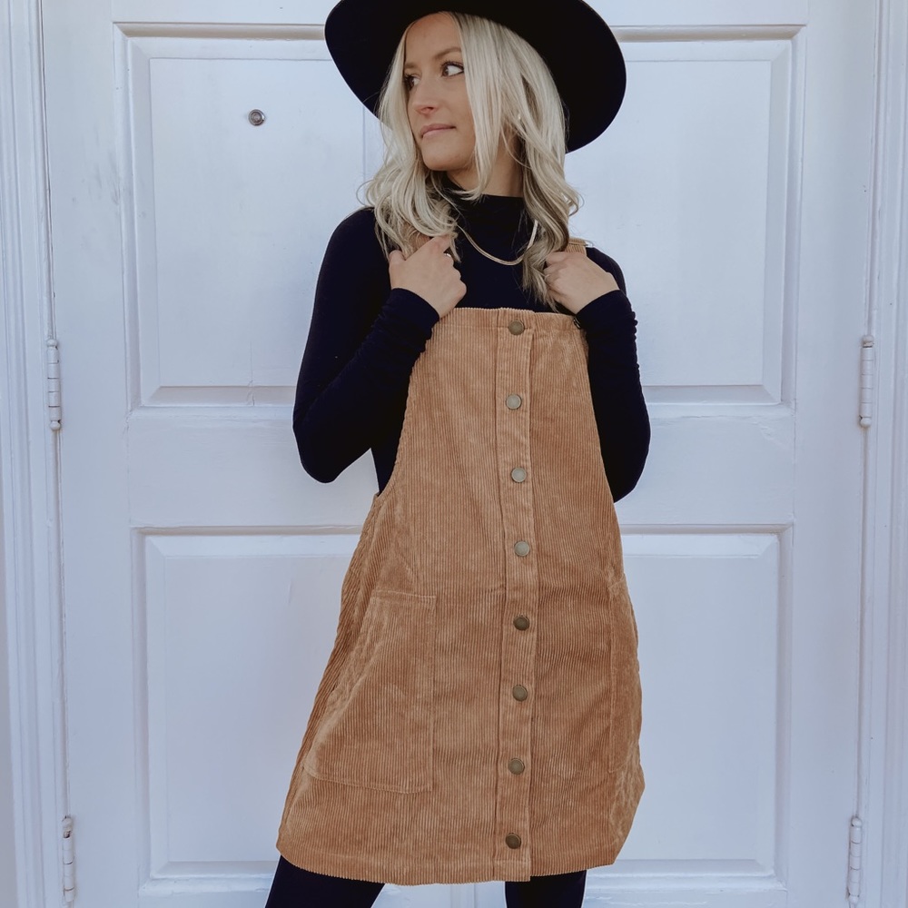 Corduroy Overall Dress